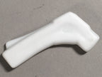Japanese Porcelain Chopstick Rest Holder Vtg White Tie String Ribbon CR192