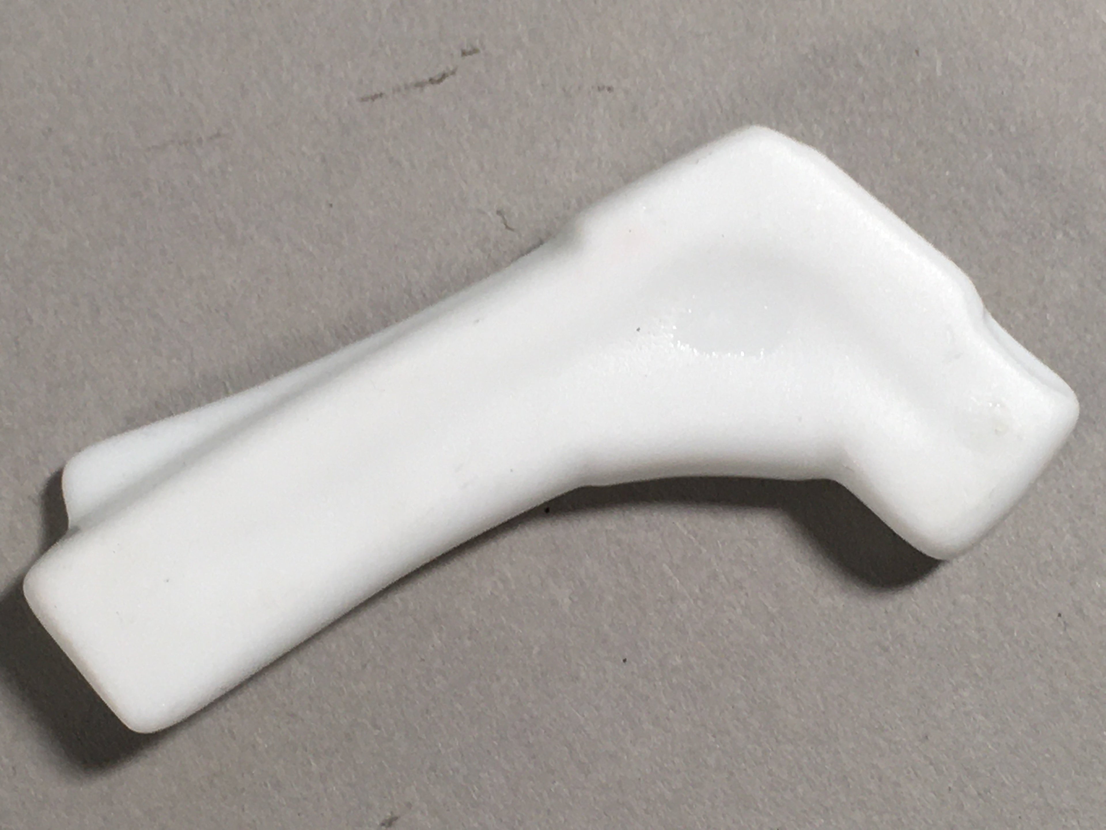 Japanese Porcelain Chopstick Rest Holder Vtg White Tie String Ribbon CR192