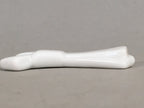 Japanese Porcelain Chopstick Rest Holder Vtg White Tie String Ribbon CR192