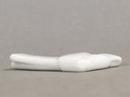 Japanese Porcelain Chopstick Rest Holder Vtg White Tie String Ribbon CR192