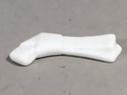 Japanese Porcelain Chopstick Rest Holder Vtg White Tie String Ribbon CR192