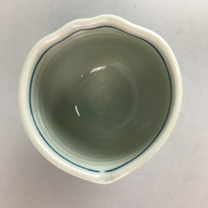 Japanese Porcelain Cup Sauce Dressing Pot Vtg Blue and White Sometsuke PT746
