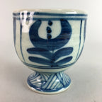 Japanese Porcelain Cup Sauce Dressing Pot Vtg Blue and White Sometsuke PT746