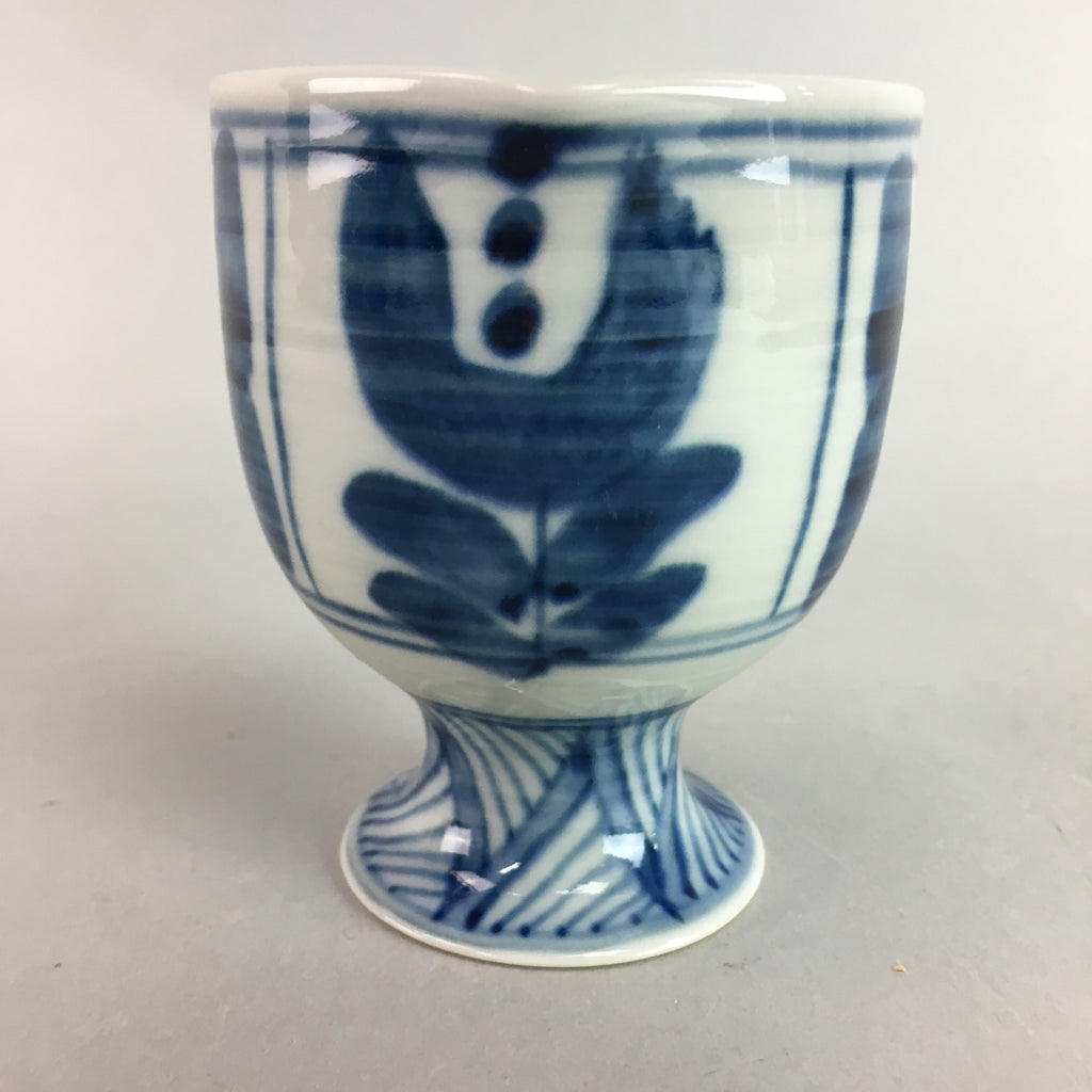 Japanese Porcelain Cup Sauce Dressing Pot Vtg Blue and White Sometsuke PT748