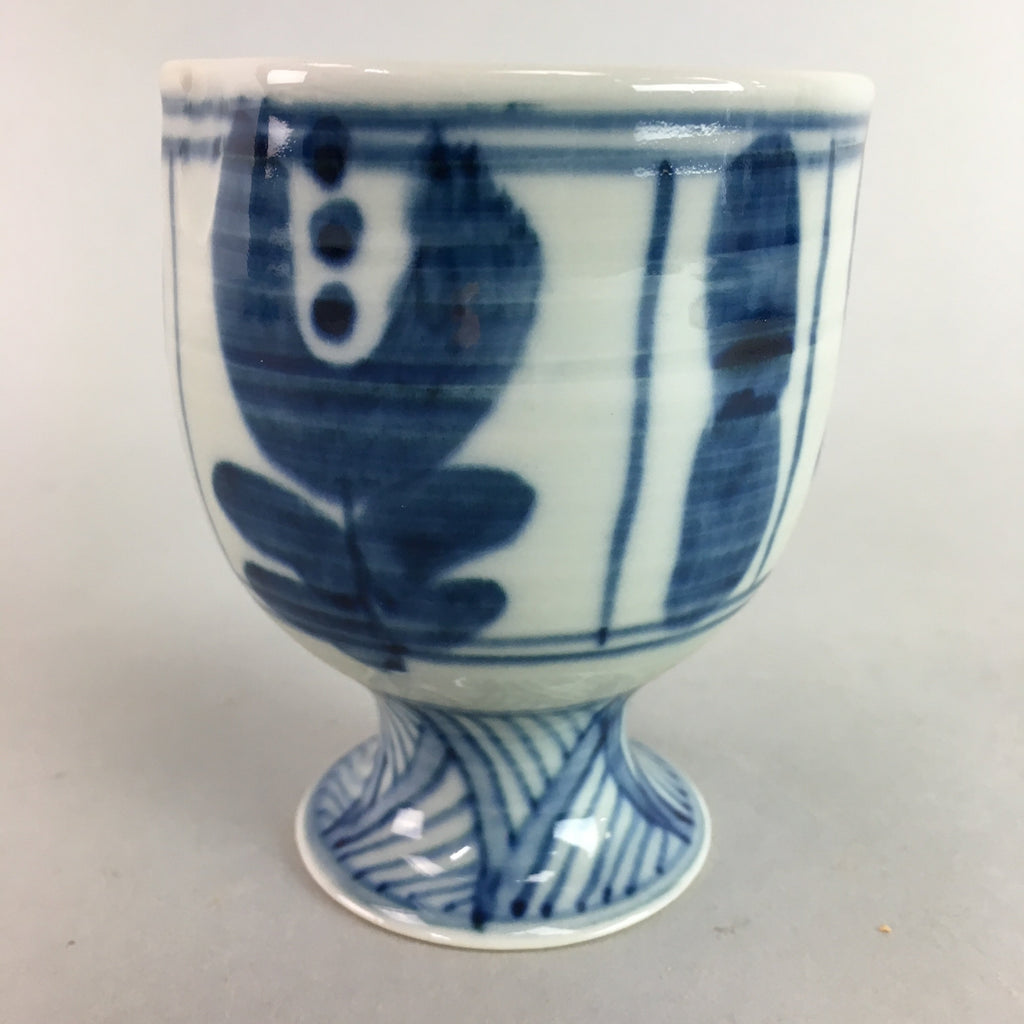Japanese Porcelain Cup Sauce Dressing Pot Vtg Blue and White Sometsuke PT748