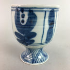 Japanese Porcelain Cup Sauce Dressing Pot Vtg Blue and White Sometsuke PT748