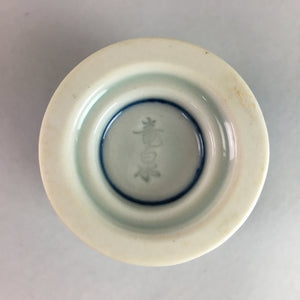 Japanese Porcelain Cup Sauce Dressing Pot Vtg Blue and White Sometsuke PT748