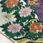 Japanese Porcelain Display Plate Kutani ware Vtg Charger Centerpiece Box PX402
