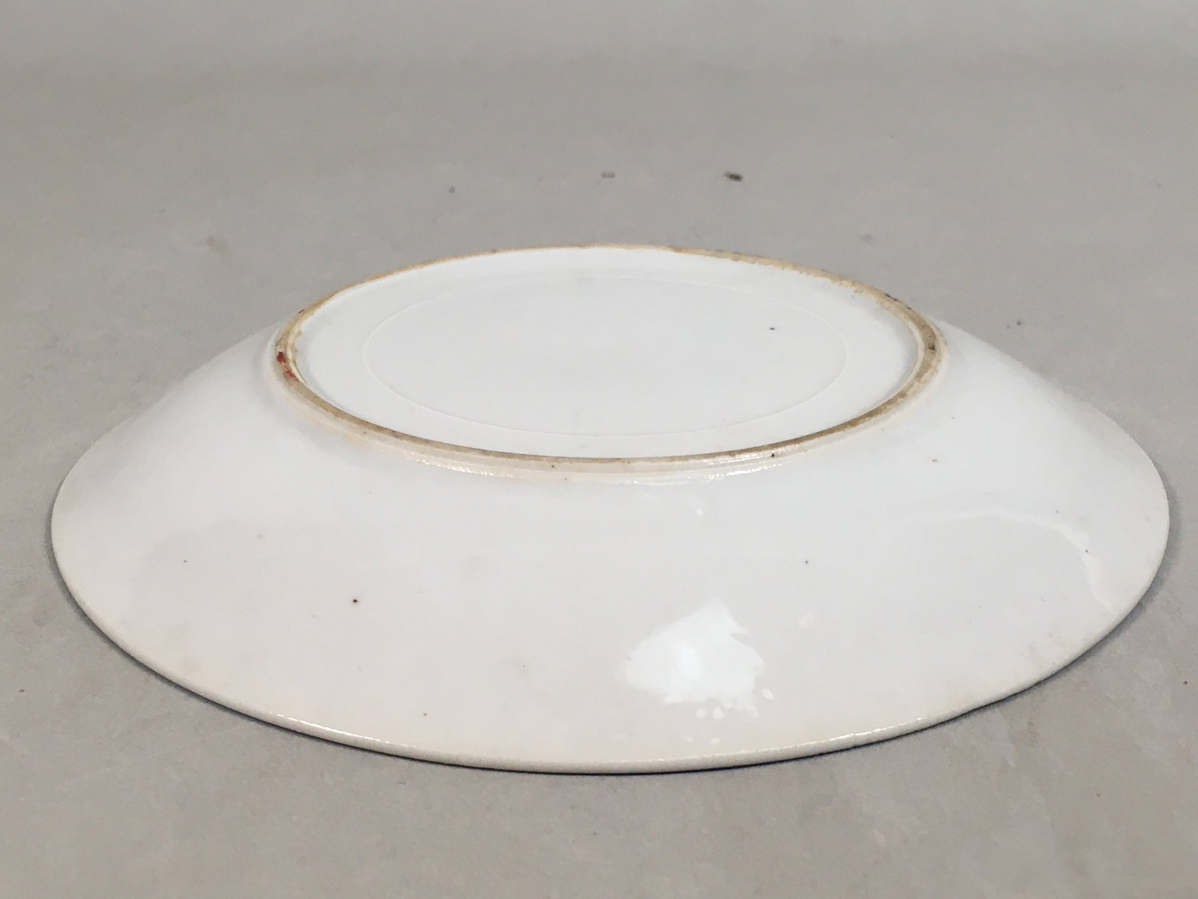 Japanese Porcelain Drink Saucer Vtg Chataku Coaster Daruma Kanji PP368