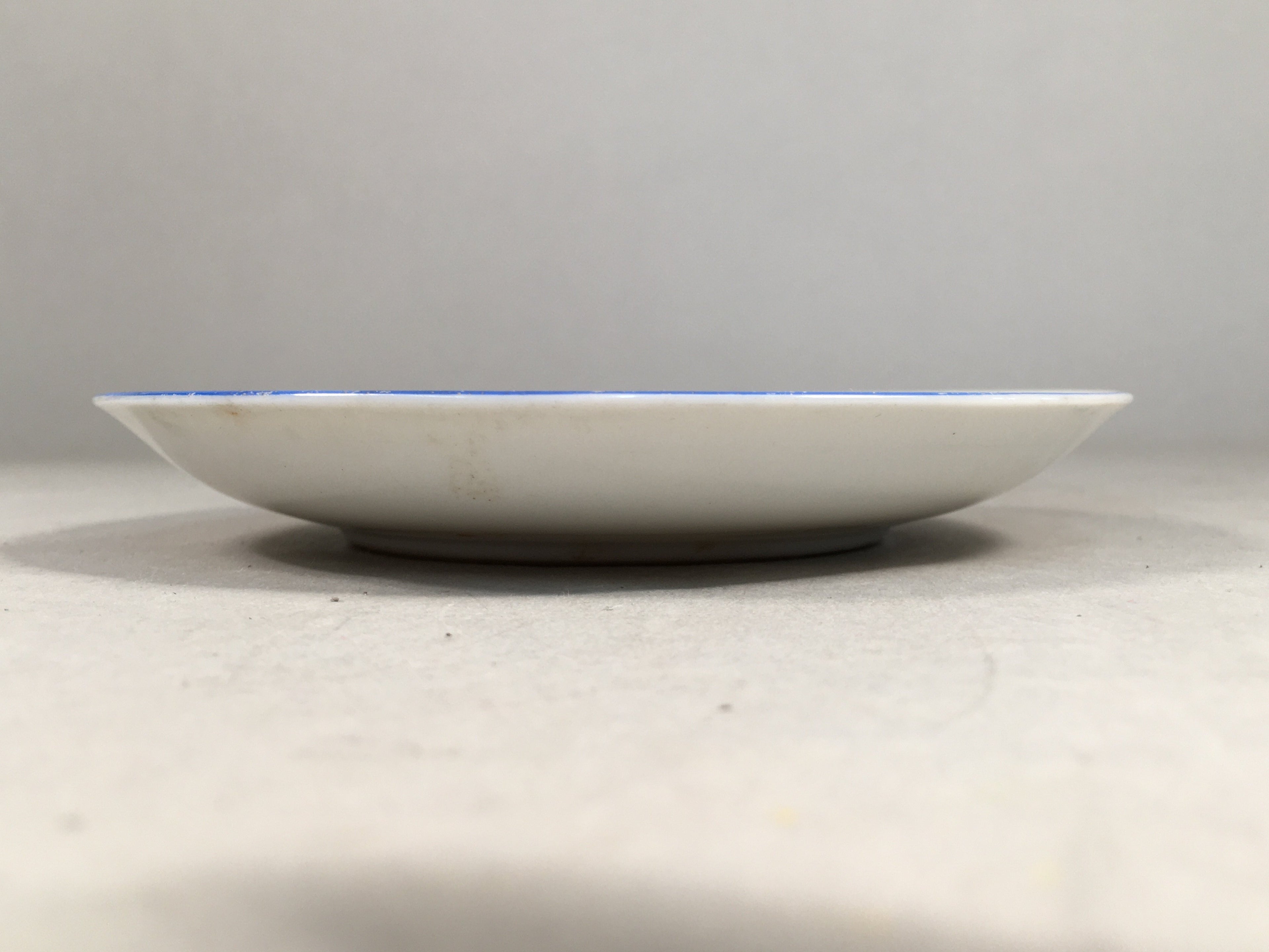 Japanese Porcelain Drink Saucer Vtg Chataku Coaster Daruma Kanji PP369