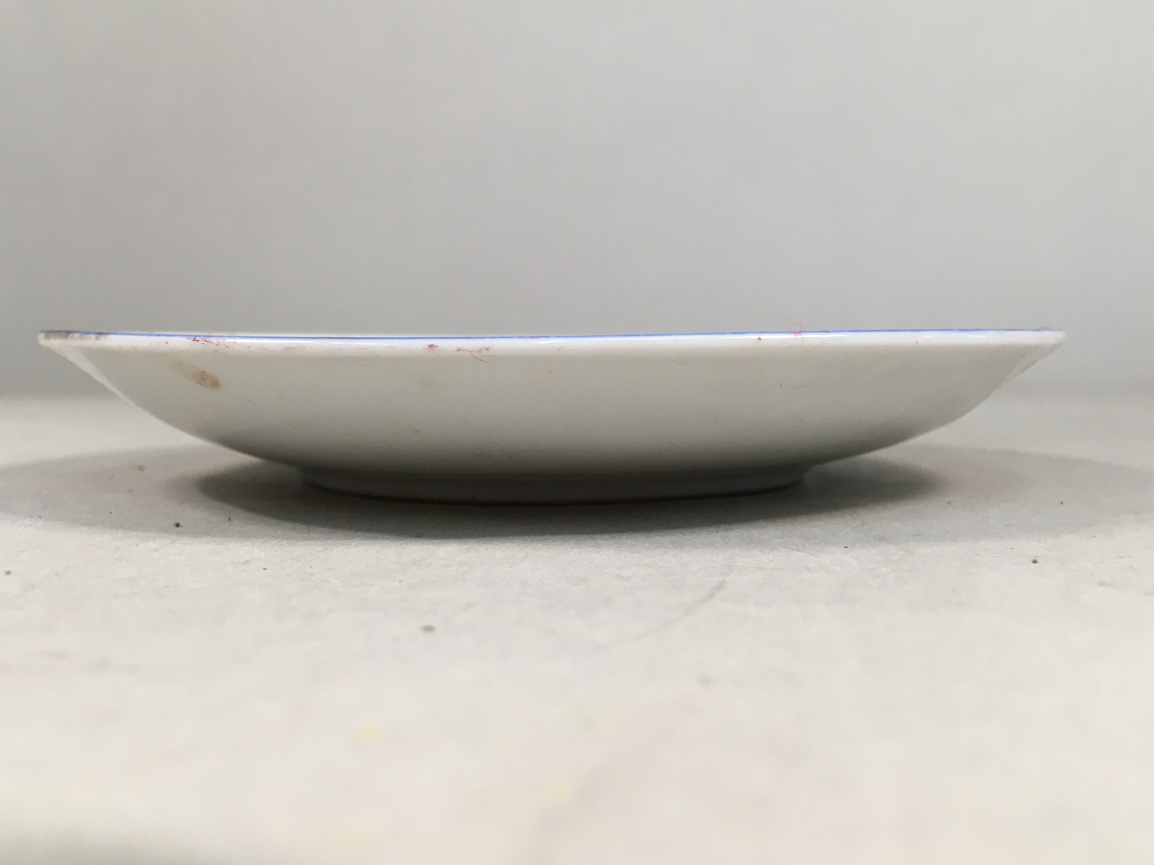 Japanese Porcelain Drink Saucer Vtg Chataku Coaster Daruma Kanji PP370