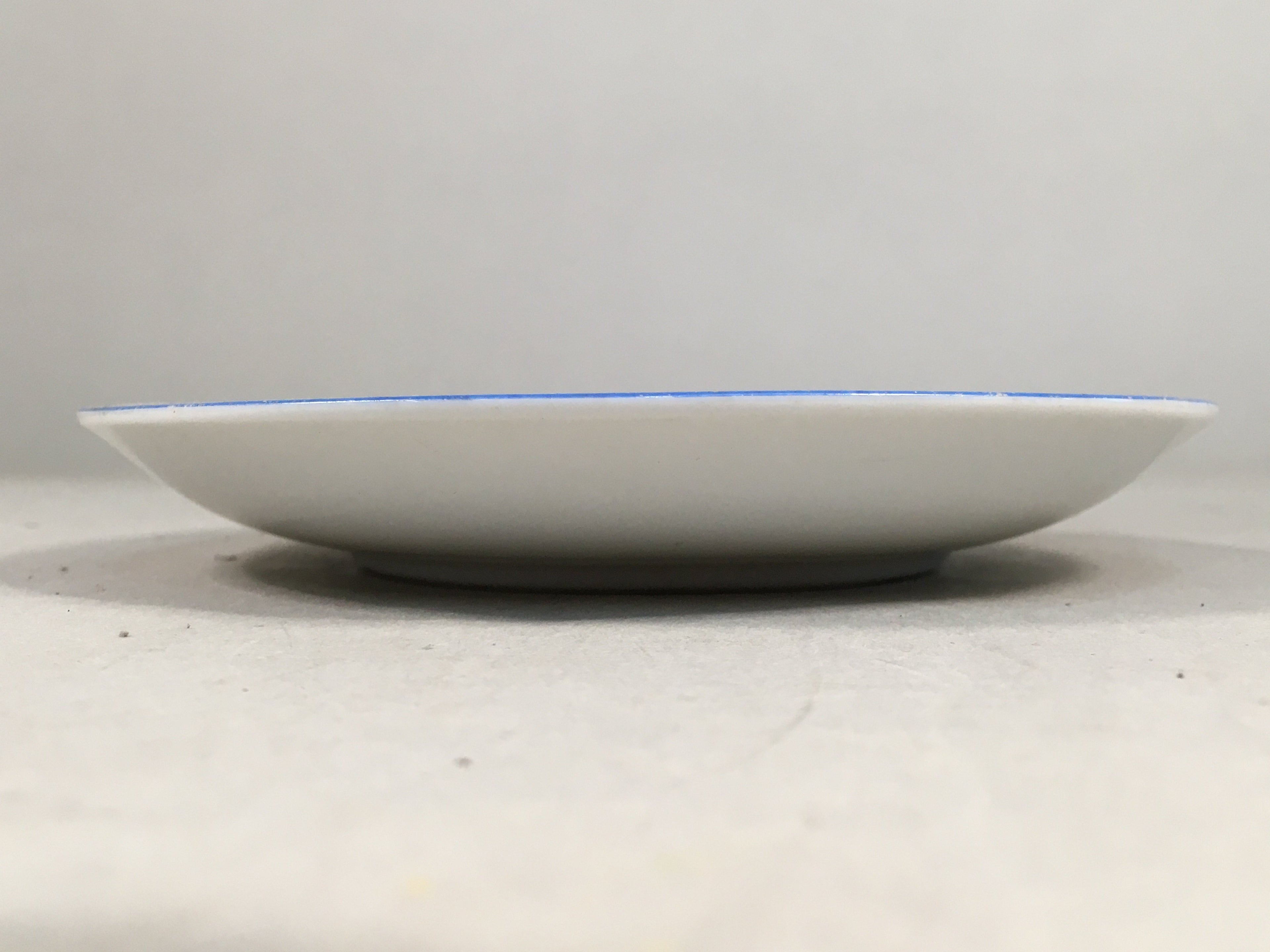 Japanese Porcelain Drink Saucer Vtg Chataku Coaster Daruma Kanji PP371