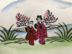 Japanese Porcelain Drink Saucer Vtg Chataku Coaster Kimono Round PP376