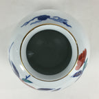 Japanese Porcelain Flower Vase Arita ware Vtg Kabin Ikebana Arrangement PX623