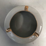 Japanese Porcelain Flower Vase Ashtray Set Vtg Floral Kabin Haizara Box PX509