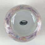 Japanese Porcelain Flower Vase Kabin Vtg Floral Pattern Ikebana Arrangement Pink