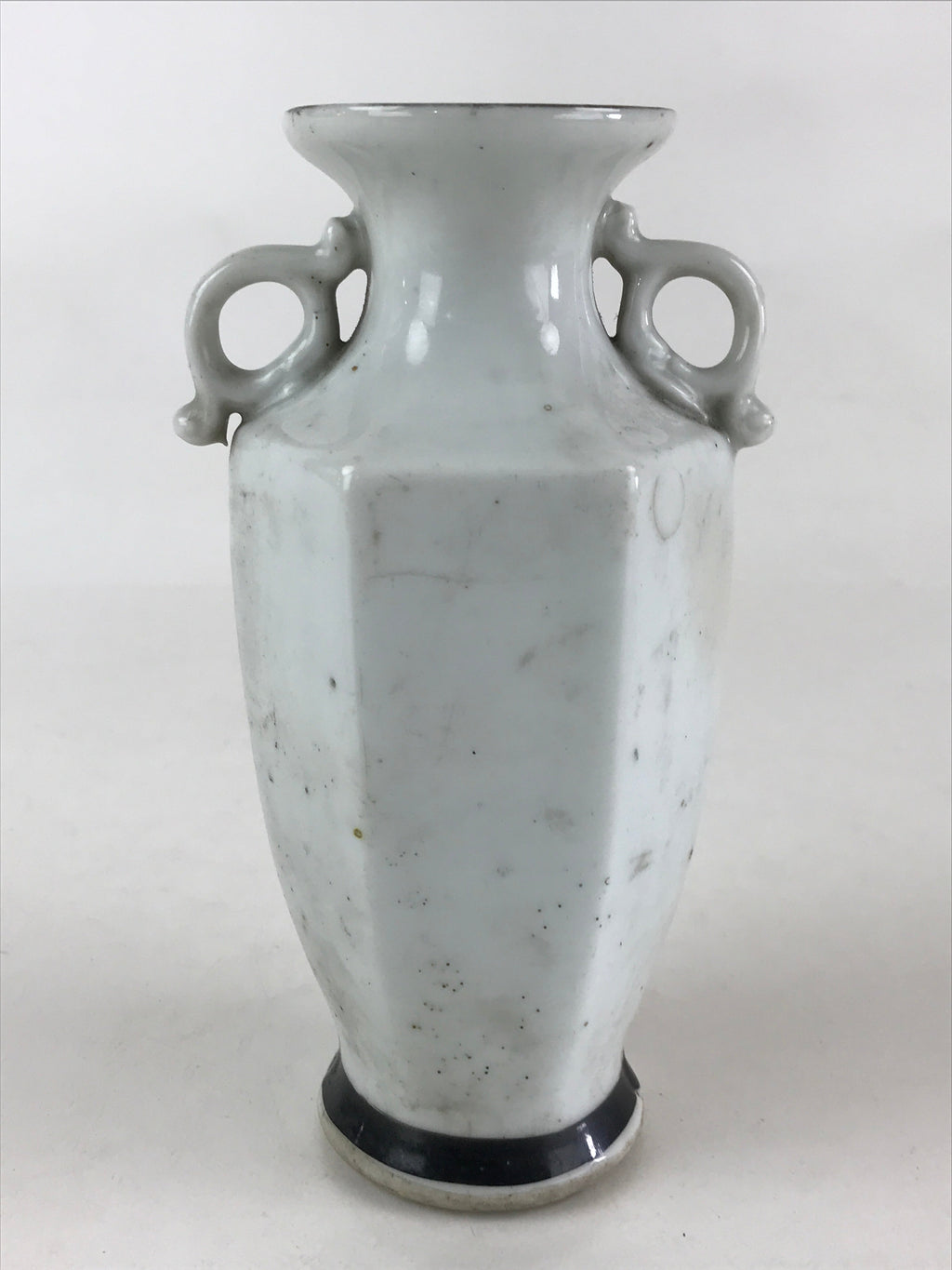 Japanese Porcelain Flower Vase Kabin Vtg Mt. Fuji Dragon Ikebana Arrangement FK3