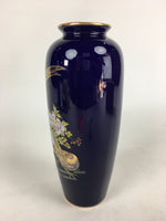 Japanese Porcelain Flower Vase Kutani ware Vtg Kabin Ikebana Arrangement PX564