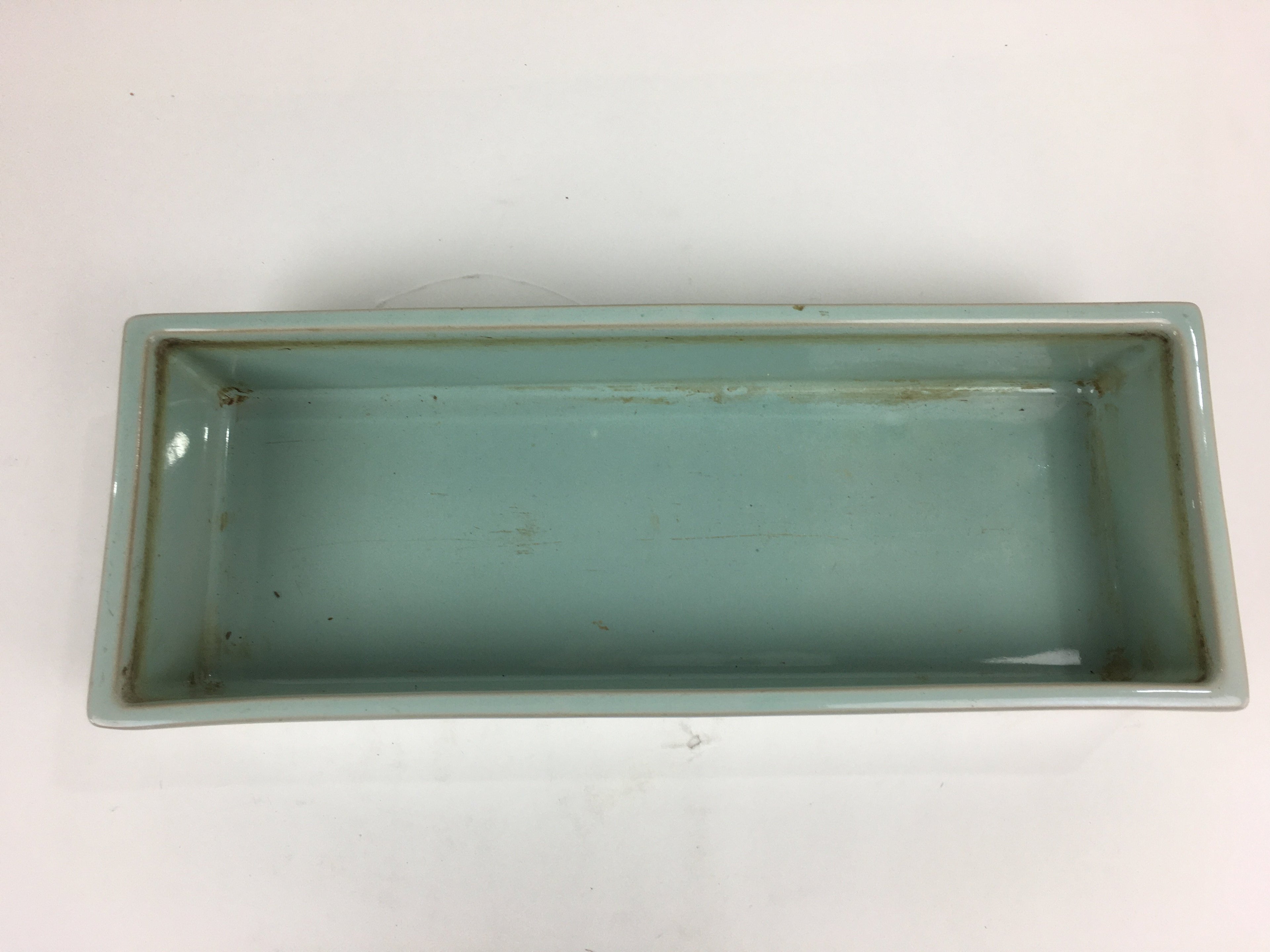 Japanese Porcelain Flower Vase Vtg Pottery Suiban Ikebana Arrangement PP751