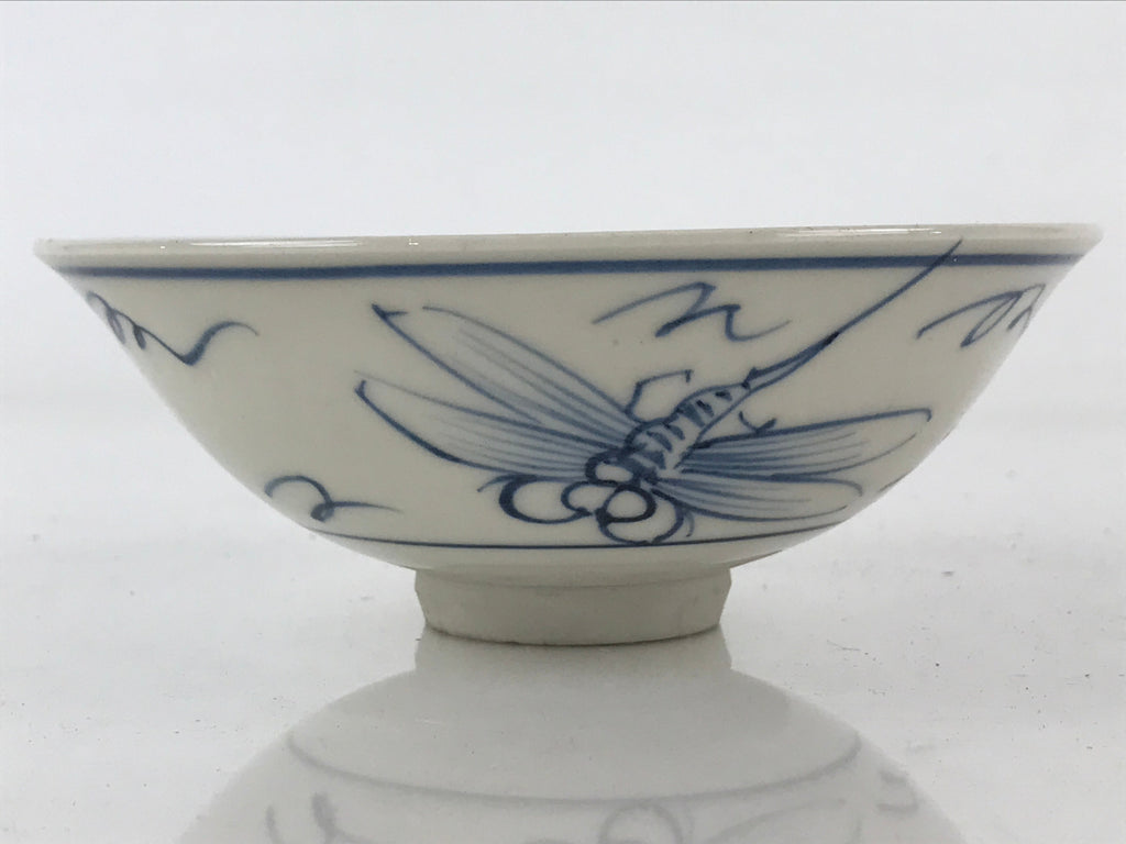 Japanese Porcelain Green Tea Bowl Chawan Tea Ceremony Matcha Dragonfly GTB966