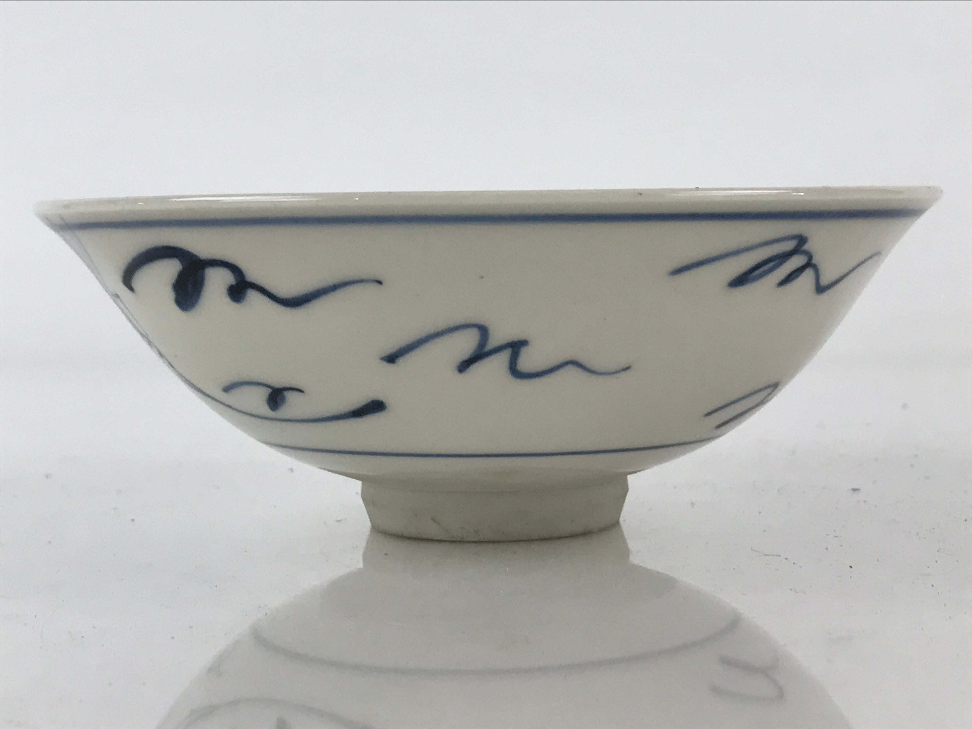 Japanese Porcelain Green Tea Bowl Chawan Tea Ceremony Matcha Dragonfly GTB966