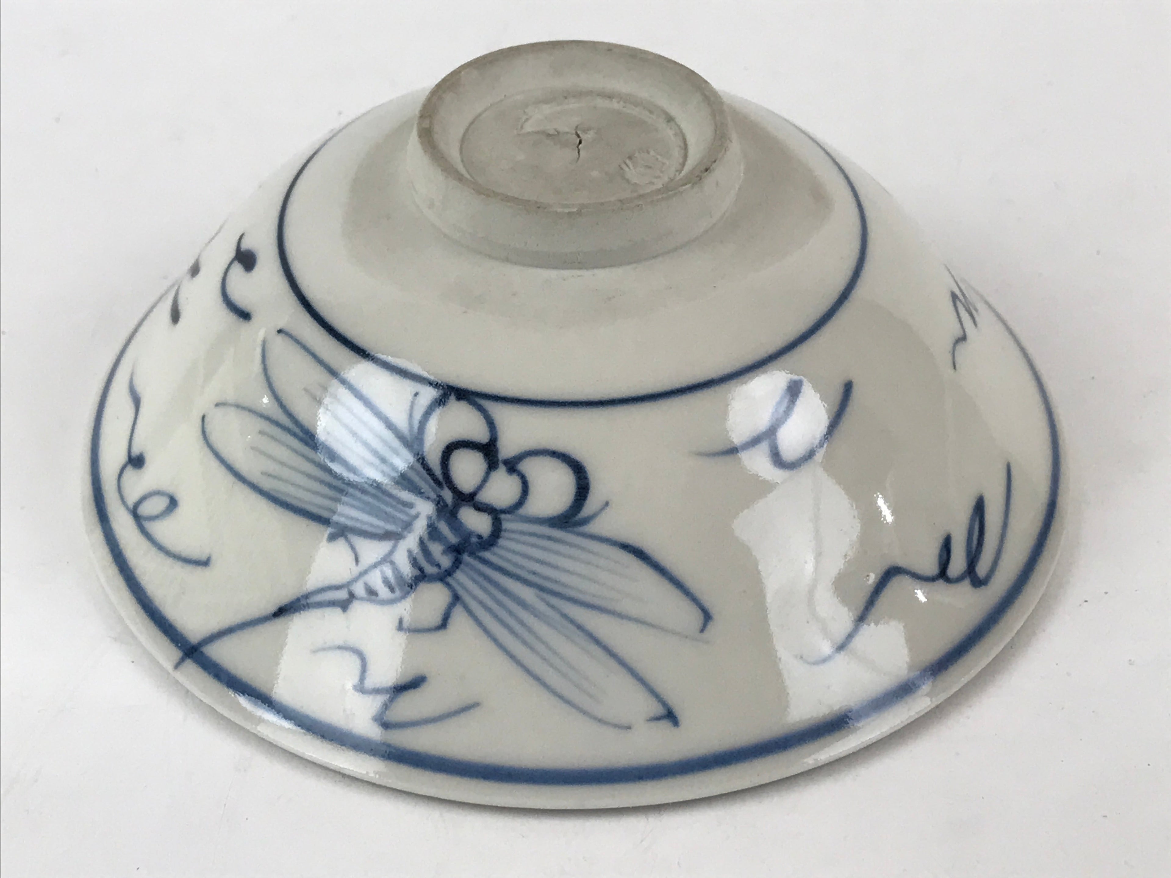 Japanese Porcelain Green Tea Bowl Chawan Tea Ceremony Matcha Dragonfly GTB966