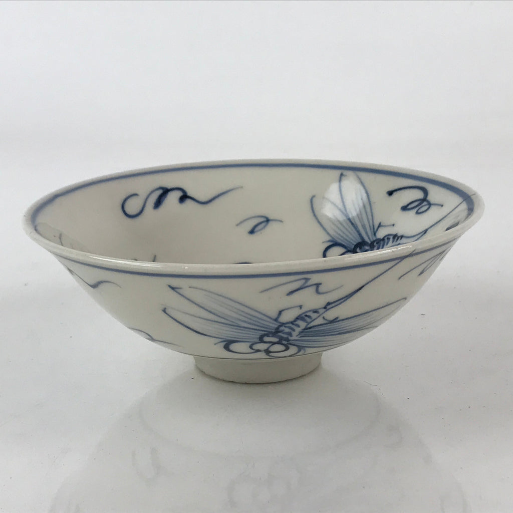 Japanese Porcelain Green Tea Bowl Chawan Tea Ceremony Matcha Dragonfly GTB966