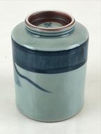 Japanese Porcelain Hasami Ware Teacup Yunomi Vtg Blue Sometsuke Daruma TC325