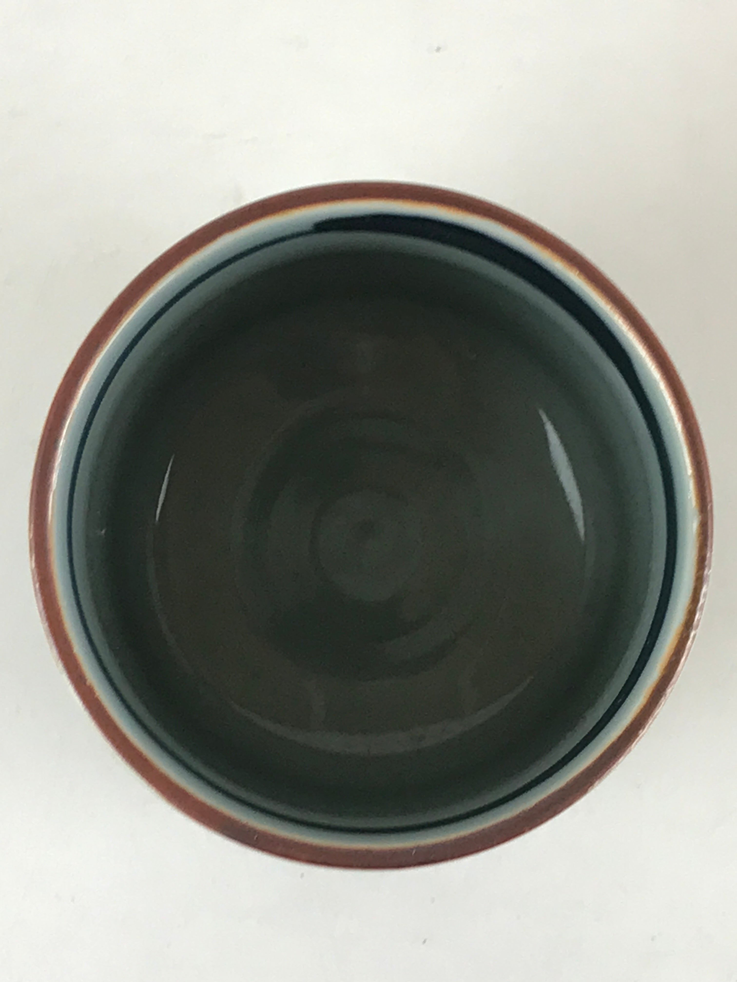 Japanese Porcelain Hasami Ware Teacup Yunomi Vtg Blue Sometsuke Daruma TC326