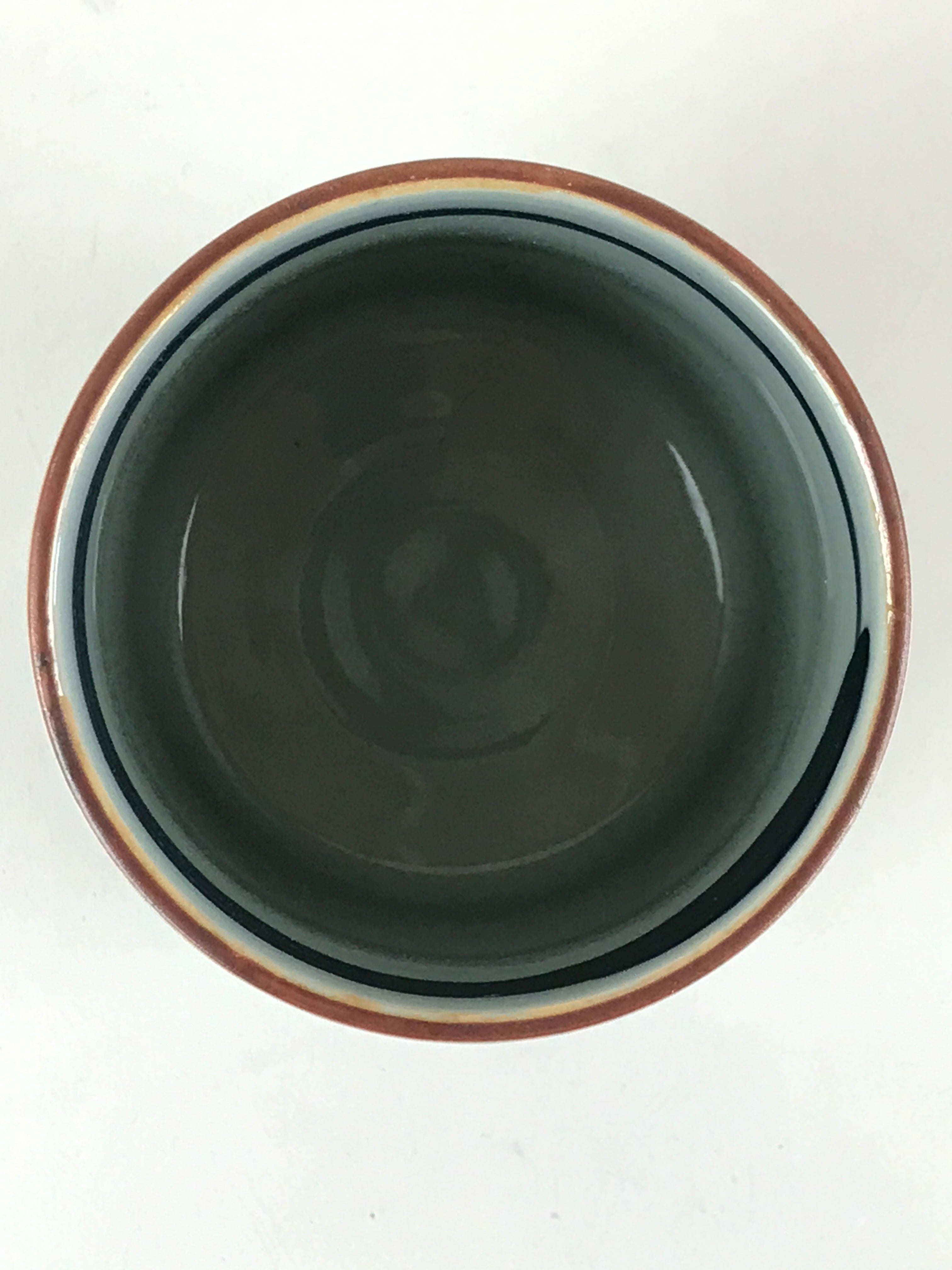 Japanese Porcelain Hasami Ware Teacup Yunomi Vtg Blue Sometsuke Daruma TC327