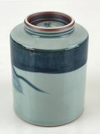 Japanese Porcelain Hasami Ware Teacup Yunomi Vtg Blue Sometsuke Daruma TC327