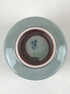 Japanese Porcelain Hasami Ware Teacup Yunomi Vtg Blue Sometsuke Daruma TC328