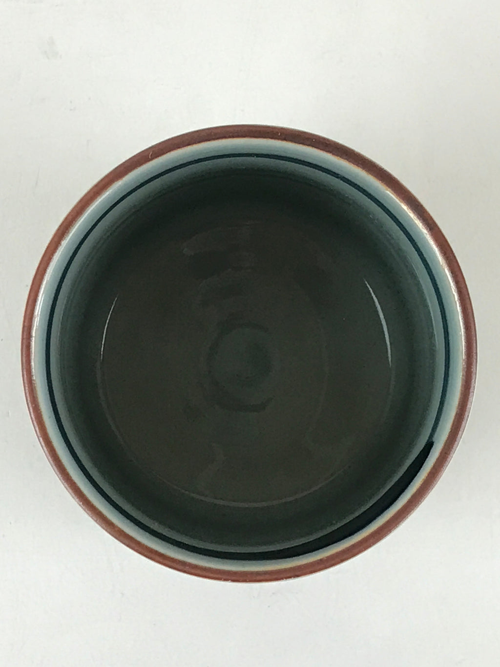 Japanese Porcelain Hasami Ware Teacup Yunomi Vtg Blue Sometsuke Daruma TC329