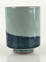 Japanese Porcelain Hasami Ware Teacup Yunomi Vtg Blue Sometsuke Daruma TC330
