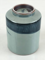 Japanese Porcelain Hasami Ware Teacup Yunomi Vtg Blue Sometsuke Daruma TC330