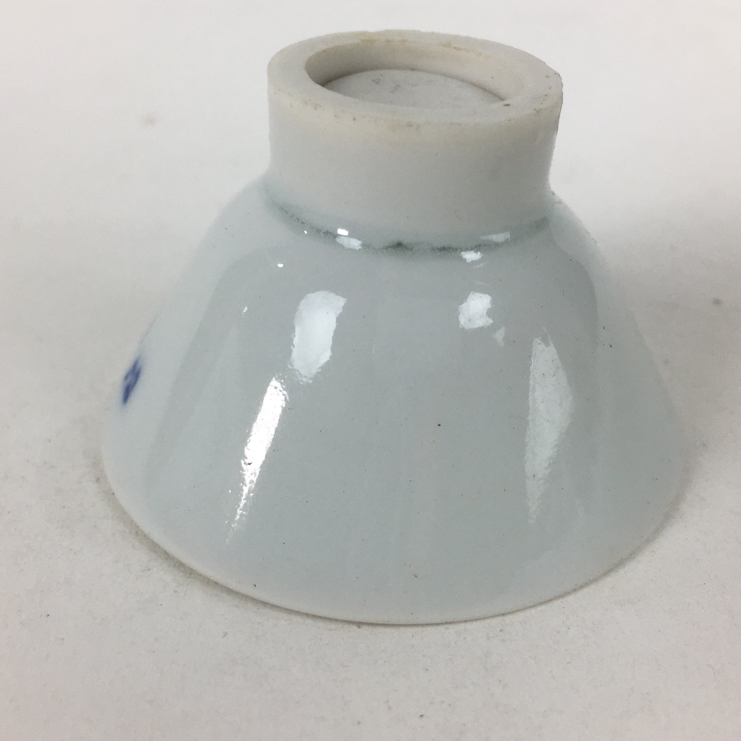 Japanese Porcelain Hidden Picture Sake Cup Geisha Kiyomizu Guinomi Sakazuki G46