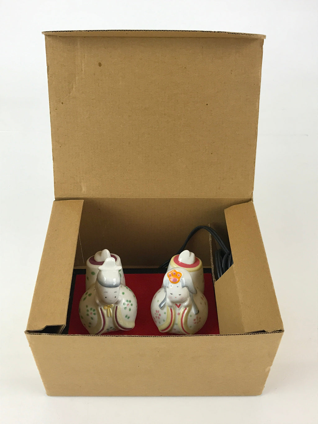 Japanese Porcelain Hina Doll Lamp Electric Light Vtg Girl's Day Festival ID480