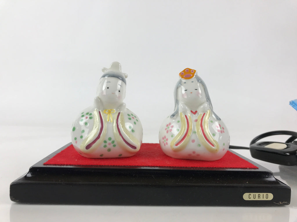 Japanese Porcelain Hina Doll Lamp Electric Light Vtg Girl's Day Festival ID480