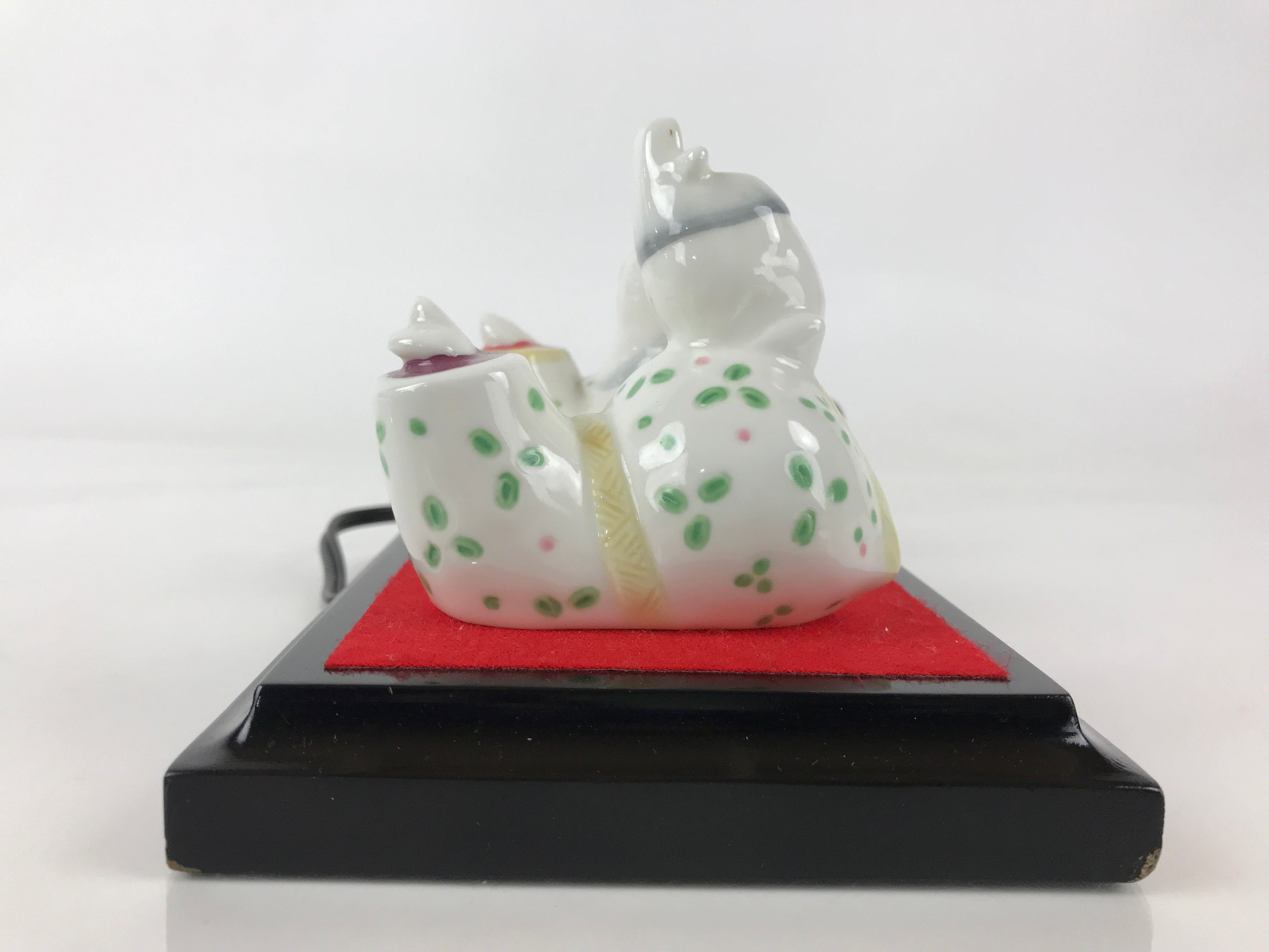 Japanese Porcelain Hina Doll Lamp Electric Light Vtg Girl's Day Festival ID480