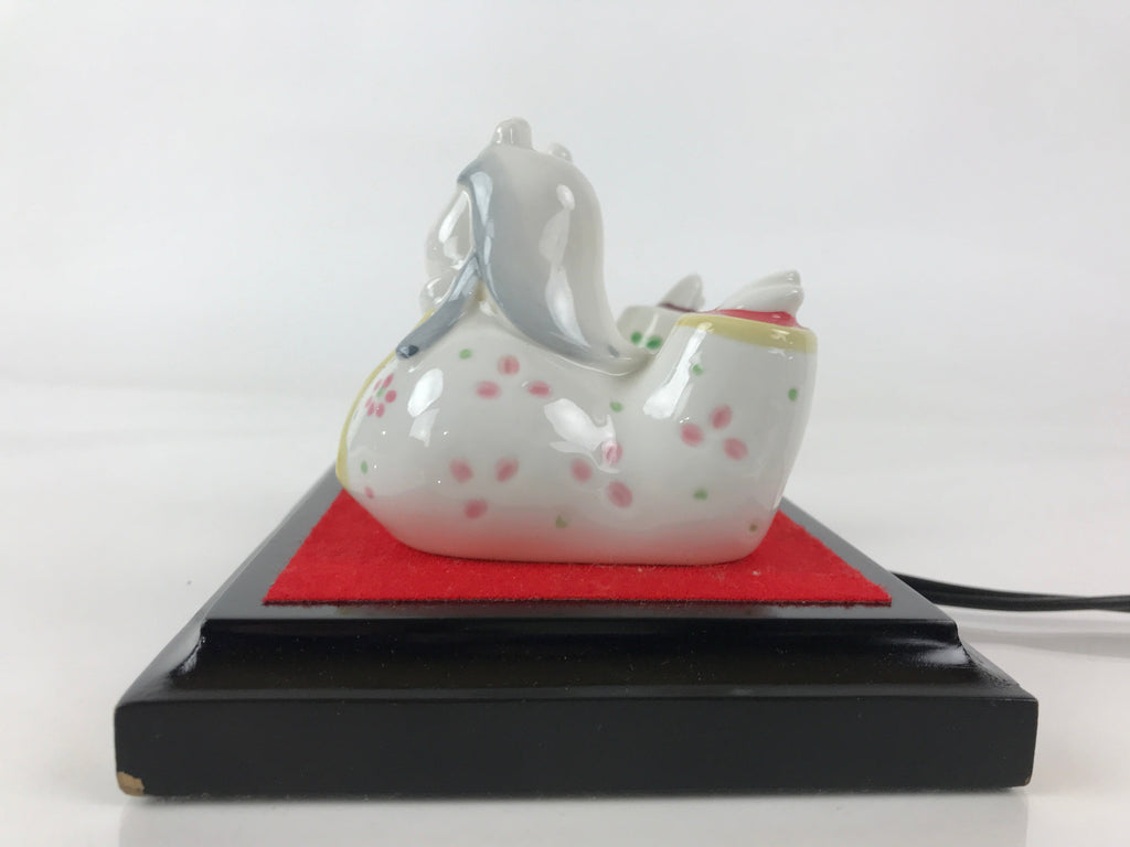 Japanese Porcelain Hina Doll Lamp Electric Light Vtg Girl's Day Festival ID480