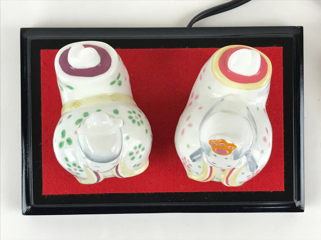 Japanese Porcelain Hina Doll Lamp Electric Light Vtg Girl's Day Festival ID480