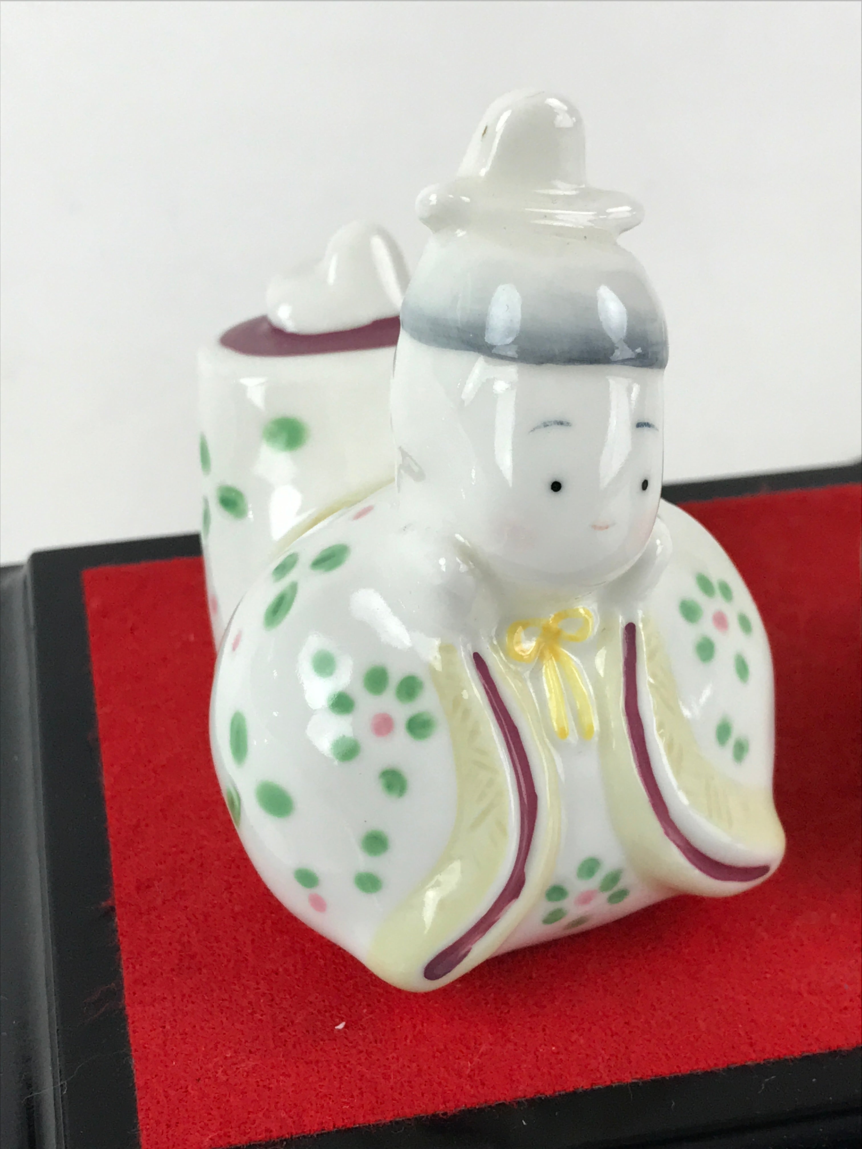 Japanese Porcelain Hina Doll Lamp Electric Light Vtg Girl's Day Festival ID480