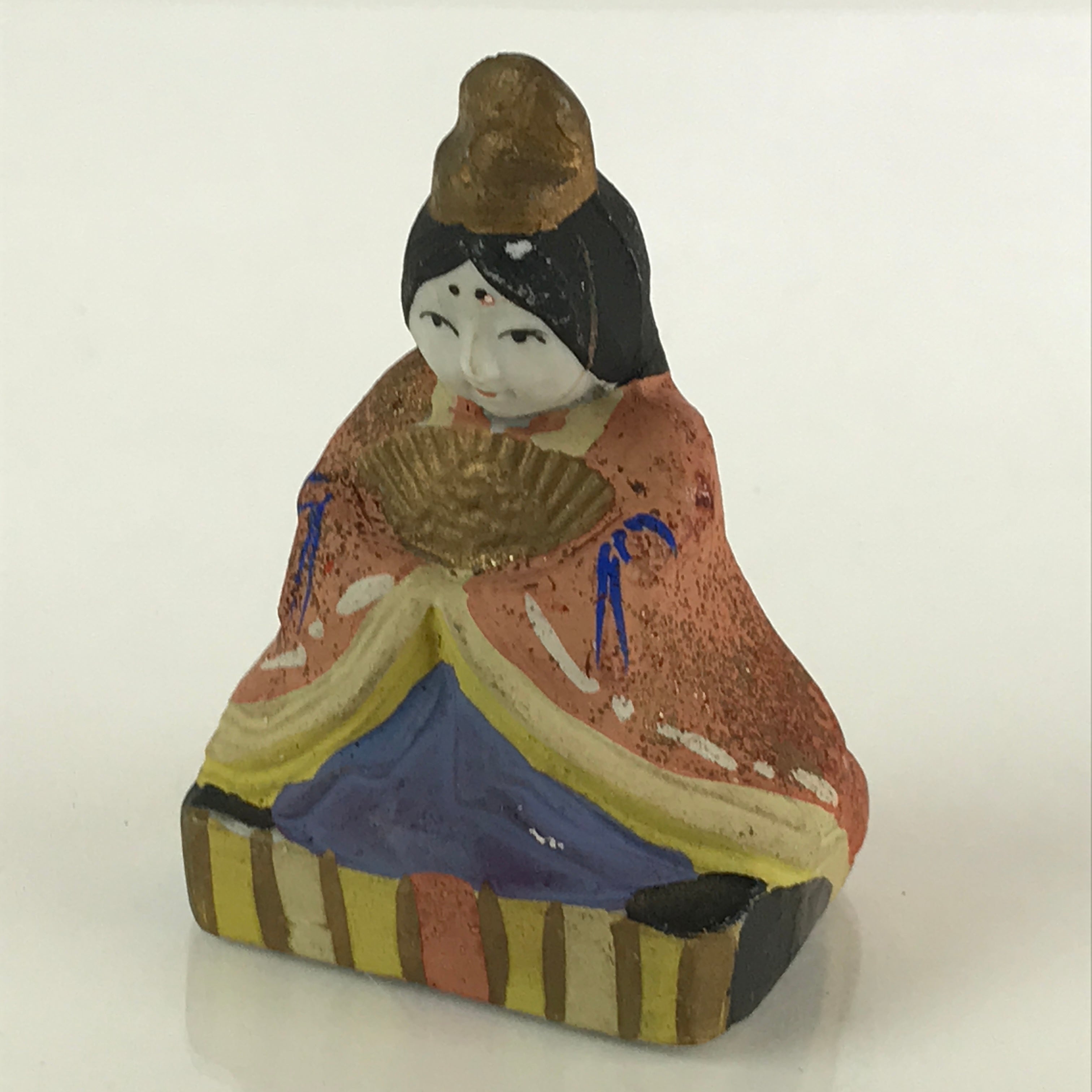 Japanese Porcelain Hina Doll Vtg Tsuchi-Bina Princess Girl's Day Festival ID456