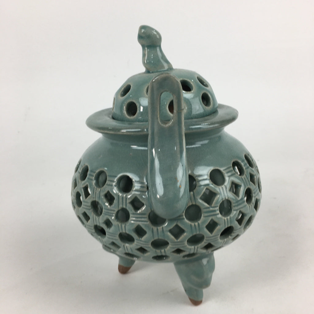 Japanese Porcelain Incense Burner Vtg Koro Butsudan Tea Ceremony BU648