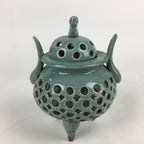 Japanese Porcelain Incense Burner Vtg Koro Butsudan Tea Ceremony BU648