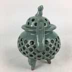 Japanese Porcelain Incense Burner Vtg Koro Butsudan Tea Ceremony BU648