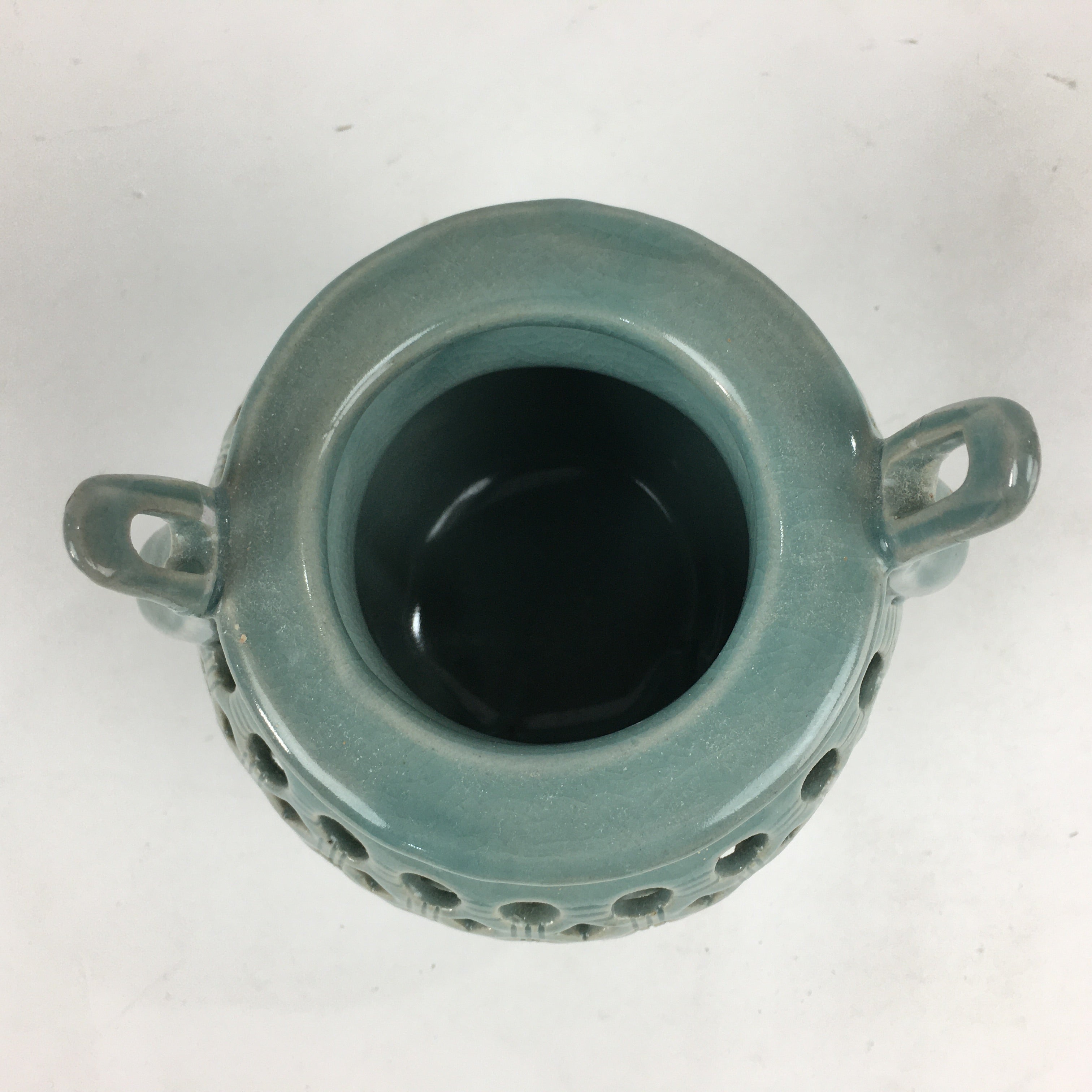 Japanese Porcelain Incense Burner Vtg Koro Butsudan Tea Ceremony BU648