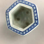 Japanese Porcelain Incense Burner Vtg Sometsuke Koro White Bule BU390