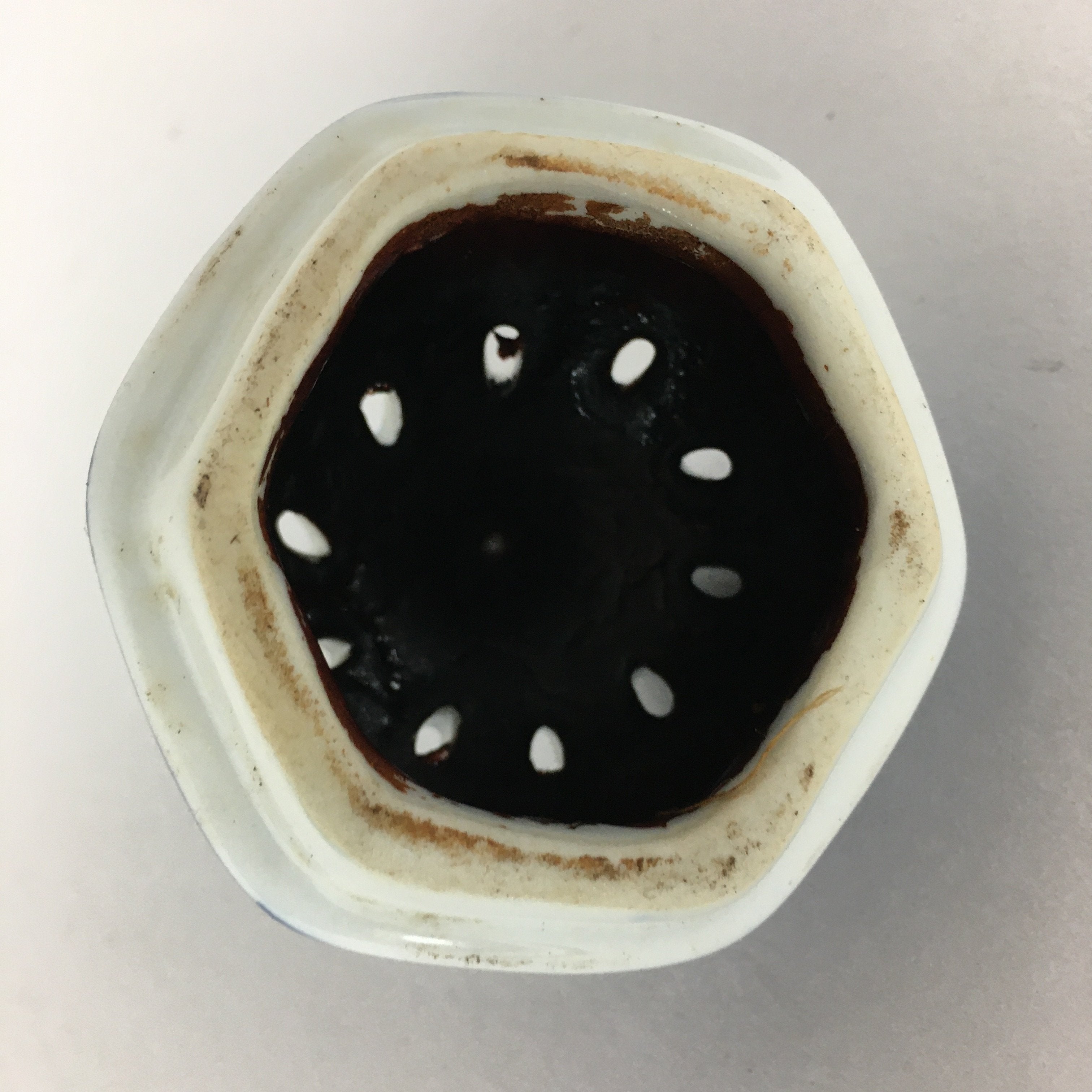 Japanese Porcelain Incense Burner Vtg Sometsuke Koro White Bule BU390