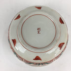 Japanese Porcelain Kaede Kiln Large Bowl Vtg Pottery White Red Obachi PP771
